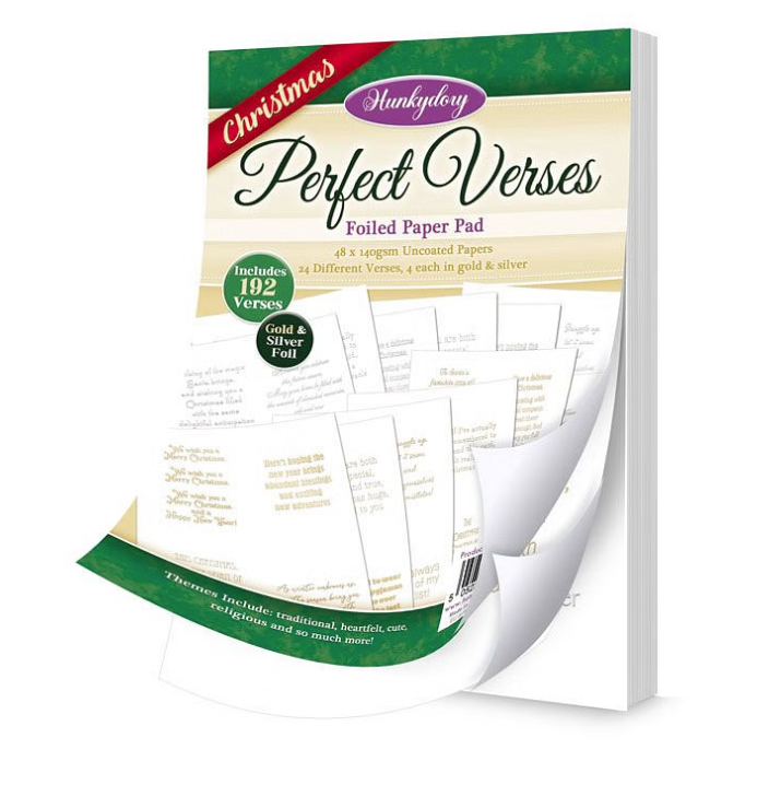 Christmas Perfect Verses Foiled Paper Pad